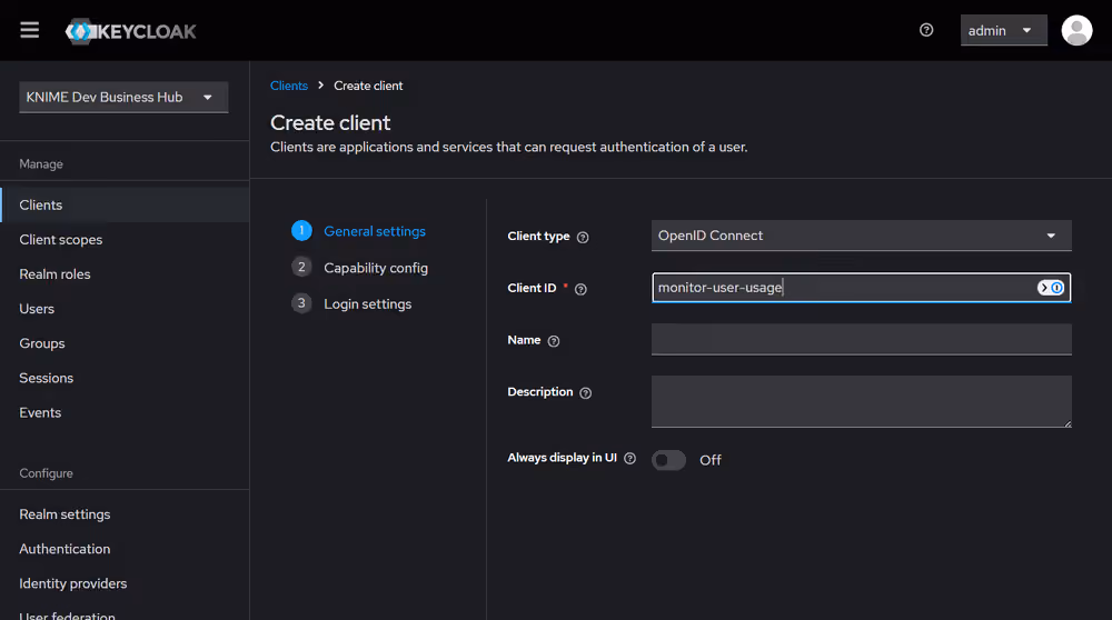 Set the client ID