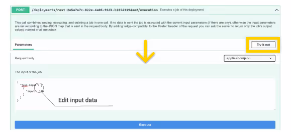 try out the swagger ui