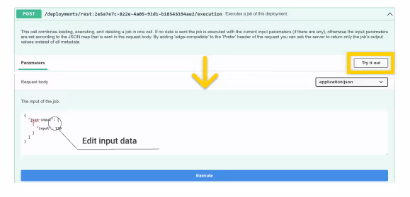 try out the swagger ui