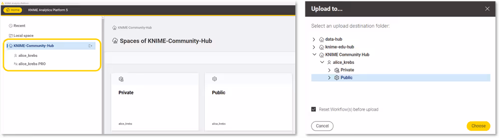 upload workflow from AP