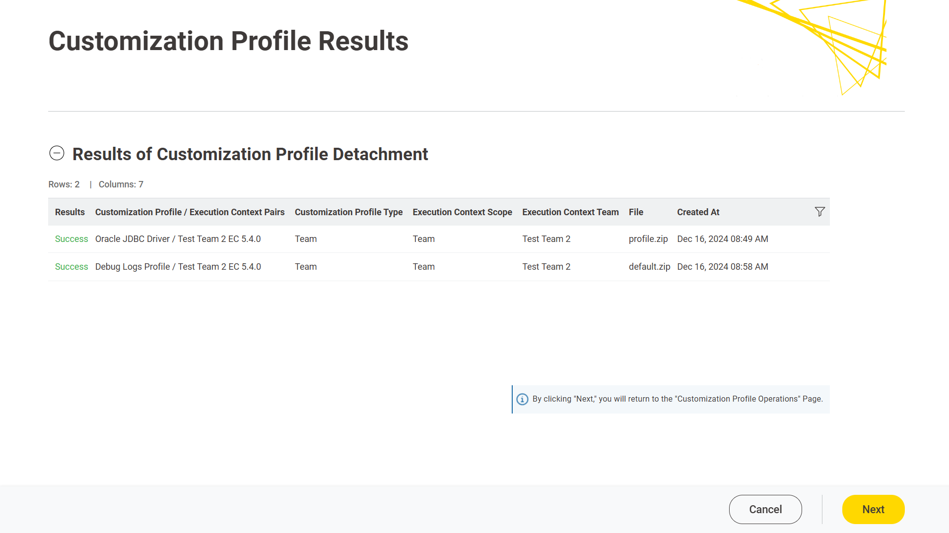 img customization profile detach global admin resutls