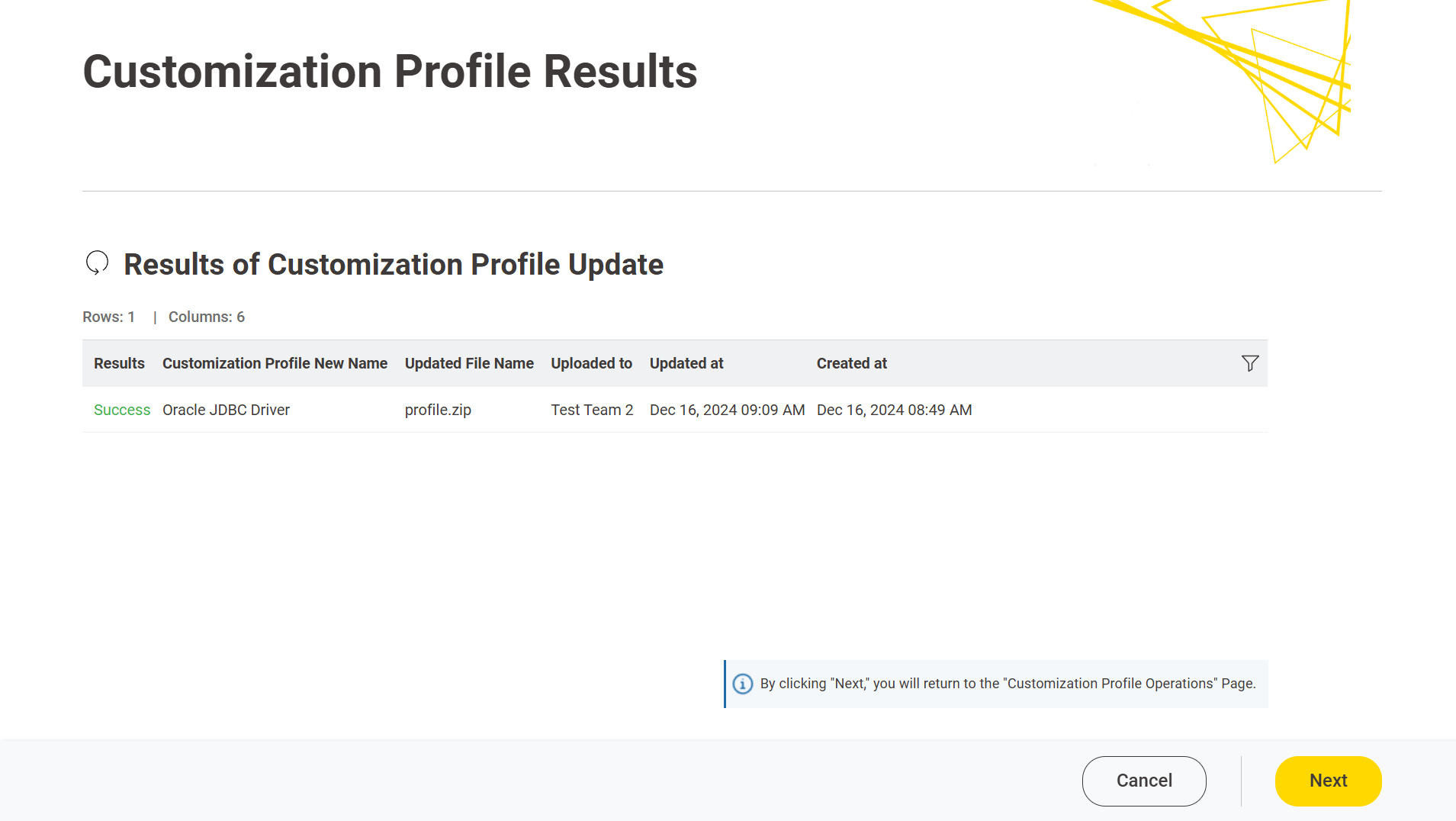 img customization profile update global admin results