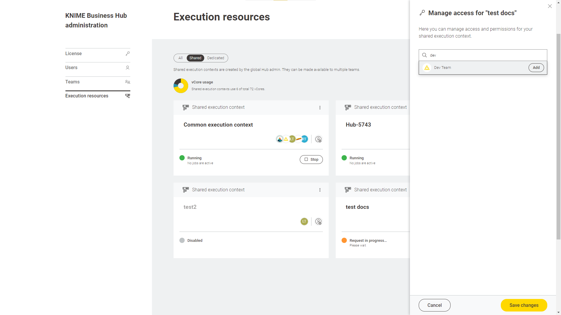 img manage access shared ec