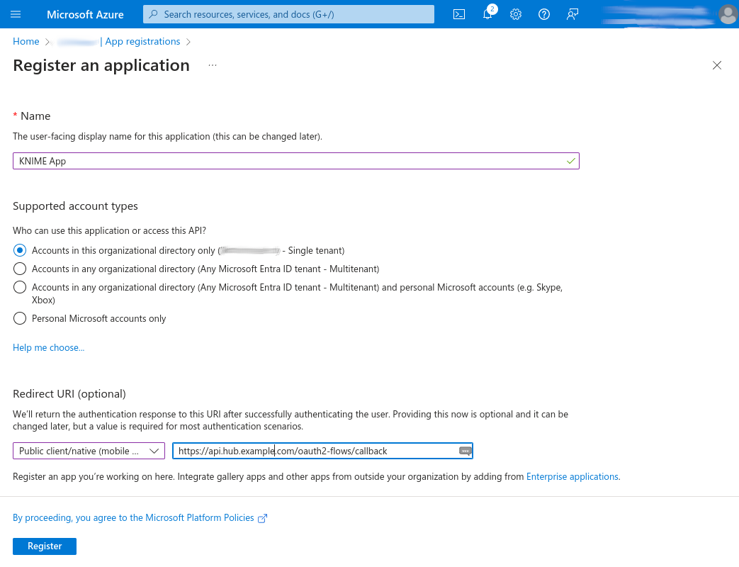 img azure app registration