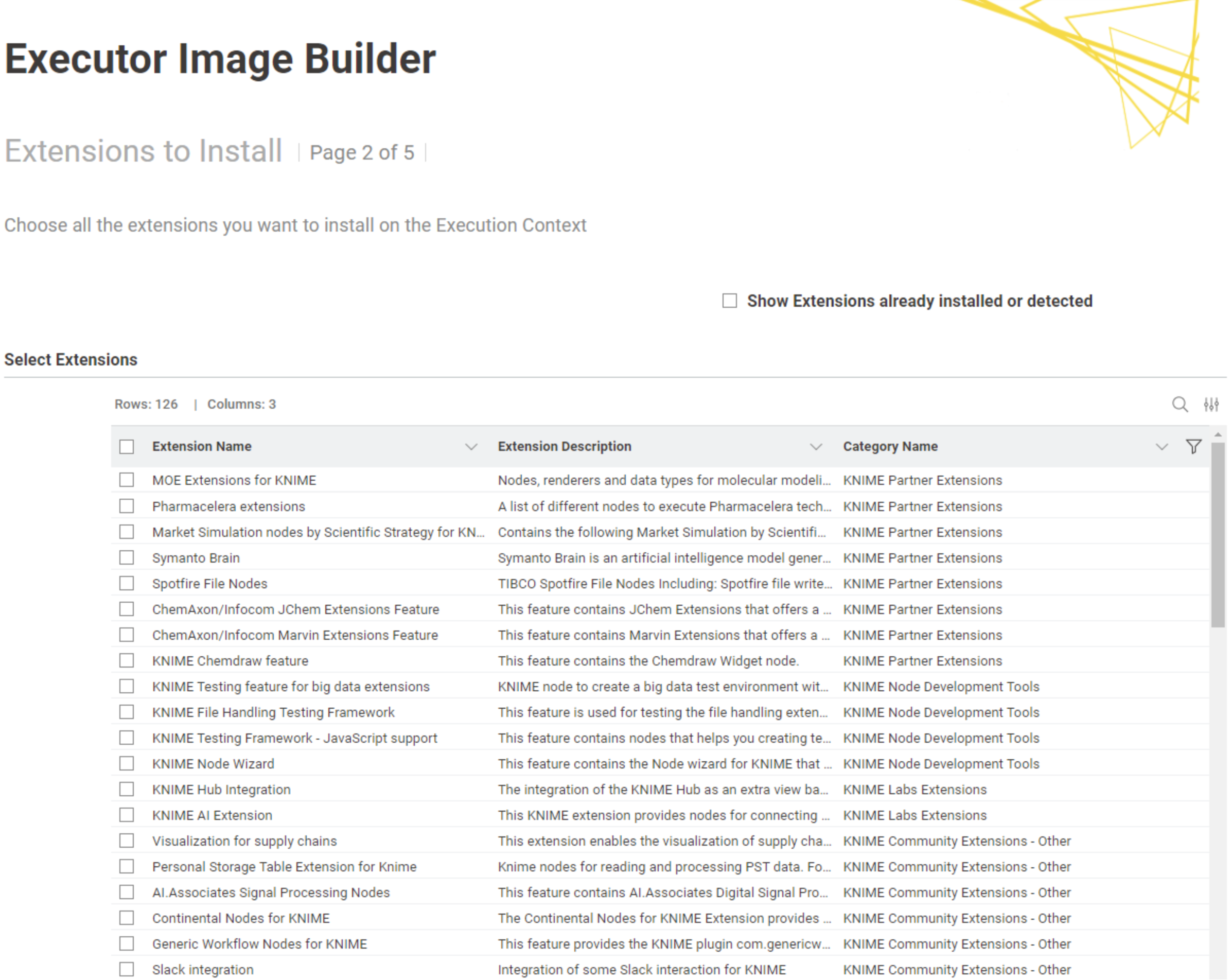 executor image builder data app page2