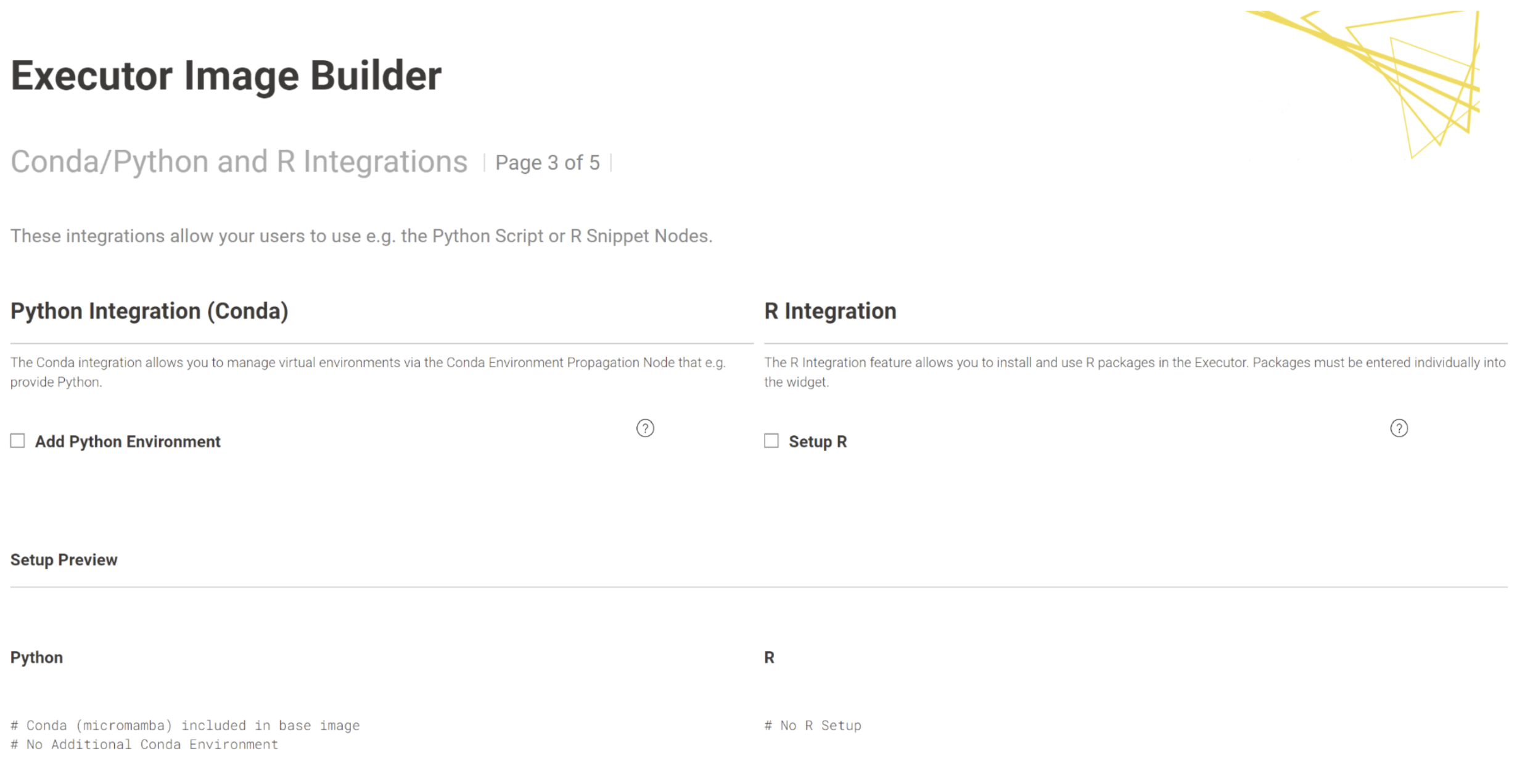 executor image builder data app page3