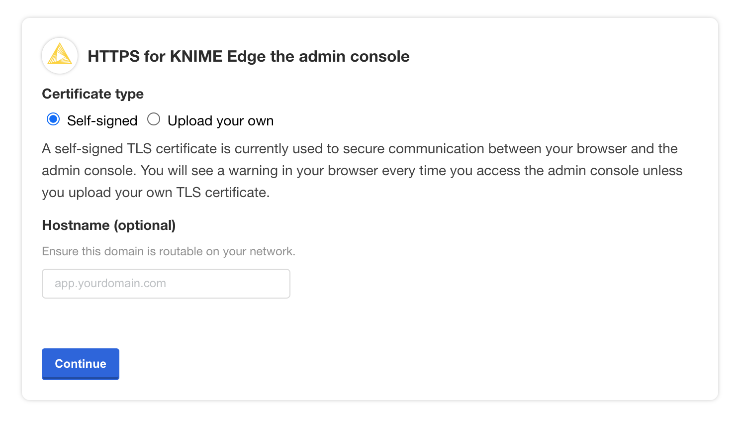 edge secure admin console