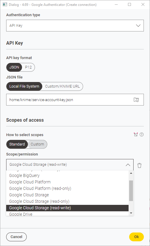 03 google auth api key standard