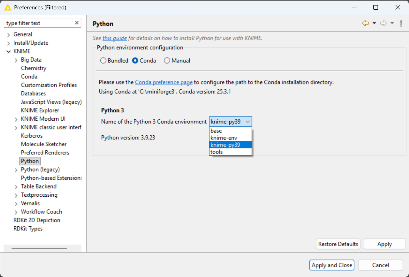 040 python env selection