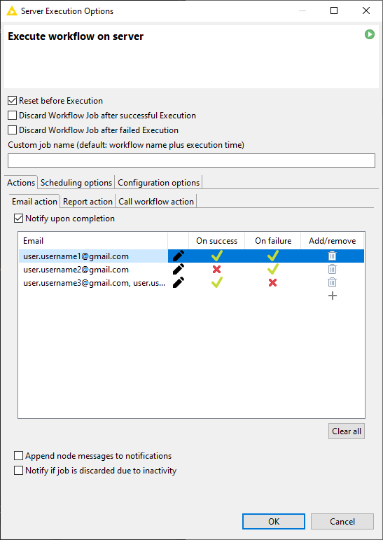 img standard execution options email