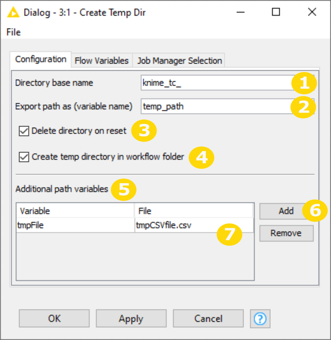 02 create temp dir dialog annotated